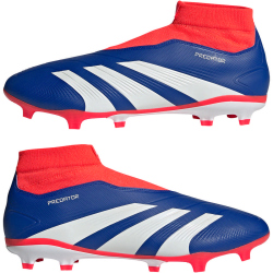 adidas Predator League Laceless FG Firm-Ground Fu&szlig;ballschuhe Herren AETB - lucblu/ftwwht/solred 39 1/3