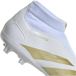 adidas Predator League Laceless FG Firm-Ground Fu&szlig;ballschuhe Herren 01F7 - ftwwht/goldmt/sabemt 40 2/3