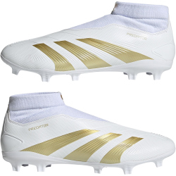 adidas Predator League Laceless FG Firm-Ground Fu&szlig;ballschuhe Herren 01F7 - ftwwht/goldmt/sabemt 40 2/3