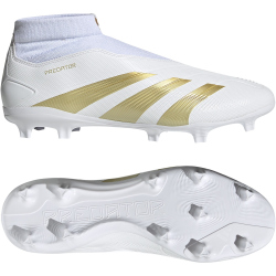 adidas Predator League Laceless FG Firm-Ground Fu&szlig;ballschuhe Herren 01F7 - ftwwht/goldmt/sabemt 40 2/3