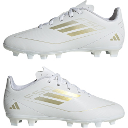 adidas F50 Club FxG Multi-Ground Fu&szlig;ballschuhe Kinder 01F7 - ftwwht/goldmt/ftwwht 28