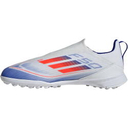 adidas F50 League Laceless TF Multinocken-Fußballschuhe Kinder 01F7 - ftwwht/solred/lucblu 32