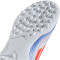 adidas F50 League Laceless TF Multinocken-Fußballschuhe Kinder 01F7 - ftwwht/solred/lucblu 32