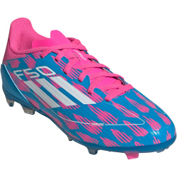 adidas F50 League FG/MG Fu&szlig;ballschuhe Kinder A6WM - solblu/ftwwht/sopink 28