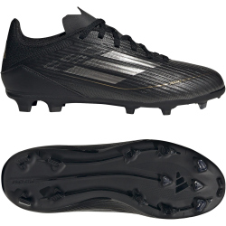 adidas F50 League FG/MG Fußballschuhe Kinder IF1364 - core black/iron met./gold met. 34