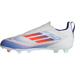 adidas F50 League Laceless FG/MG Fu&szlig;ballschuhe Kinder 01F7 - ftwwht/solred/lucblu 30