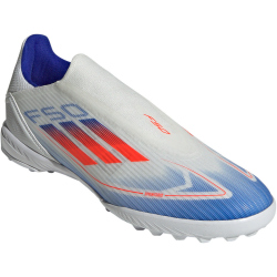 adidas F50 League Laceless TF Multinocken-Fu&szlig;ballschuhe Herren 01F7 - ftwwht/solred/lucblu 39 1/3