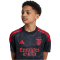 adidas SL Benfica Lissabon Ausw&auml;rtstrikot 2024/25 Kinder 095A - black 140