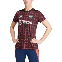 adidas Manchester United Aufw&auml;rmshirt 2024/25 Damen 095A - black/mufred XS
