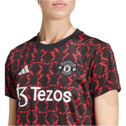 adidas Manchester United Aufw&auml;rmshirt 2024/25 Damen 095A - black/mufred XS