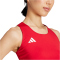 adidas Adizero Essentials Running Cropped Trainings-Top Damen IY5509 - team power red 2 XXS