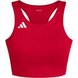 adidas Adizero Essentials Running Cropped Trainings-Top Damen IY5509 - team power red 2 L