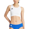 adidas Adizero Essentials Running Cropped Trainings-Top Damen 001A - white XXS