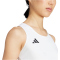 adidas Adizero Essentials Running Cropped Trainings-Top Damen 001A - white XXS