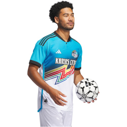 adidas Sporting Kansas City Authentic Ausweichtrikot 2024 Herren 001A - white/shocya M