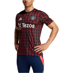adidas Manchester United Aufw&auml;rmshirt 2024/25 Herren 095A - black/mufred S