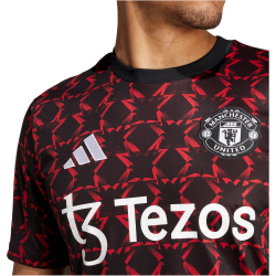 adidas Manchester United Aufw&auml;rmshirt 2024/25 Herren 095A - black/mufred S