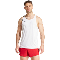 adidas Adizero Essentials Lauf-Singlet Herren 001A - white S