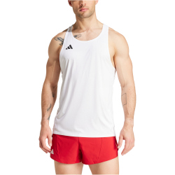 adidas Adizero Essentials Lauf-Singlet Herren 001A - white L
