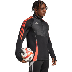 adidas Tiro 24 Winterized 1/4-Zip Trainingsoberteil Herren 095A - black/shockred XS