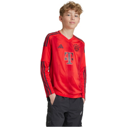 adidas FC Bayern M&uuml;nchen langarm Heimtrikot 2024/25 Kinder 013A - red 128