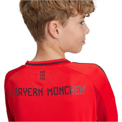 adidas FC Bayern M&uuml;nchen langarm Heimtrikot 2024/25 Kinder 013A - red 128