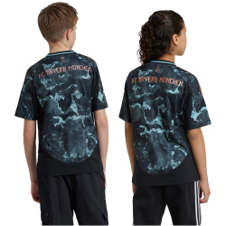 adidas FC Bayern M&uuml;nchen Ausw&auml;rtstrikot 2024/25 Kinder 095A - black 140