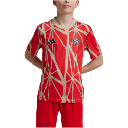 adidas FC Bayern M&uuml;nchen Aufw&auml;rmshirt 2024/25 Kinder 013A - red 128