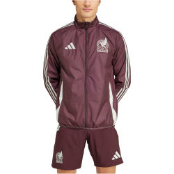 adidas FMF Mexiko Einlaufjacke 2024/25 Herren A5N1 - darkburgu/lingrn XS