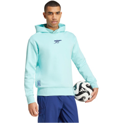 adidas FC Arsenal SZN Doubleknit Hoodie 2024/25 Herren A0R1 - claqua XS