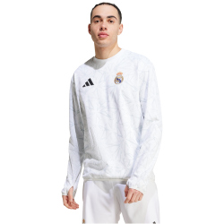 adidas Real Madrid Aufw&auml;rmshirt 2024/25 Herren 001A - white/clgrey S