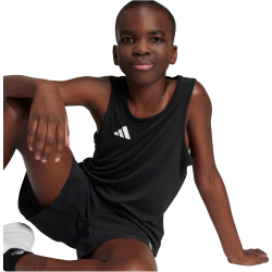 adidas Adizero Team Lauf-Singlet Kinder 095A - black/white 116
