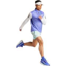 adidas Own The Run 1/2-Zip Lauf-Sweatshirt Herren 001A - white/white L