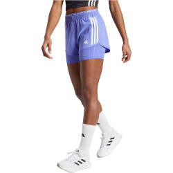 adidas Own The Run 3-Streifen 2in1 Laufshorts Damen AFAN...