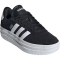 adidas VL Court Bold Plateau Sneaker Damen IH9995 - core black/cloud white/cloud white 38