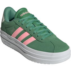 adidas VL Court Bold Plateau Sneaker Damen IH0365 - preloved green/pink spark/ivory 40