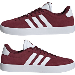 adidas VL Court 3.0 Sneaker Herren IF4457 - shadow red/cloud white/shadow red 40 2/3