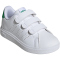 adidas Advantage Base 2.0 Sneaker Kinder IE9019 - cloud white/cloud white/green 28