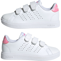 adidas Advantage Base 2.0 Sneaker Kinder ID1305 - cloud white/bliss pink/core black 28.5