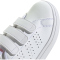 adidas Advantage Base 2.0 Sneaker Kinder ID1305 - cloud white/bliss pink/core black 28.5