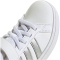 adidas Grand Court 2.0 Sneaker Kinder IH5532 - cloud white/matte silver/cloud white 34