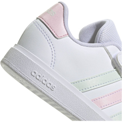 adidas Grand Court 2.0 Sneaker Kinder IE5993 - cloud white/crystal jade/clear pink 34