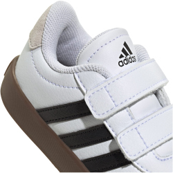 adidas VL Court 3.0 Sneaker Kinder ID9157 - cloud white/core black/grey one 25.5