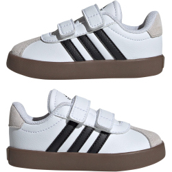 adidas VL Court 3.0 Sneaker Kinder ID9157 - cloud white/core black/grey one 25.5