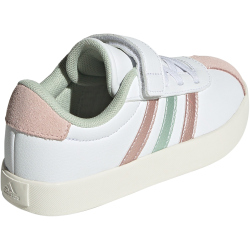 adidas Sportswear VL Court 3.0 Sneaker Kinder 01F7 - ftwwht/lingrn/sapime 35