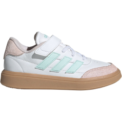 adidas Courtblock Sneaker Kinder ID6503 - cloud white/halo mint/almost pink 29