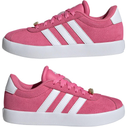 adidas VL Court 3.0 Sneaker Kinder AEXV - pnkfus/ftwwht/grefou 39 1/3