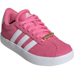 adidas VL Court 3.0 Sneaker Kinder AEXV - pnkfus/ftwwht/grefou 39 1/3