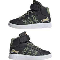 adidas Sportswear x Disney Der K&ouml;nig der L&ouml;wen Grand Court Mid-Top Sneaker Kinder AAGG - carbon/tengrn/semspa 28