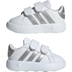adidas Grand Court 2.0 Sneaker Kinder 01F7 - ftwwht/msilve/ftwwht 24